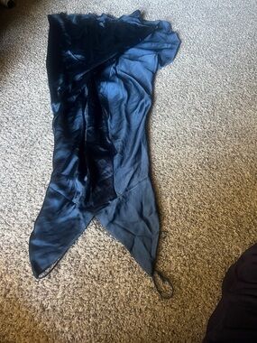 Aritzia Black Satin Slip Dress